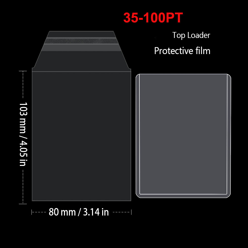 100 Uds fundas porta tarjetas  - Card Top Loader reseña y precio